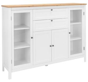 KOMODA VISOKA 160/120/40 cm bijela, boje hrasta