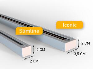 Moderni sustav rasvjete sa 10 reflektora bež i bijeli 1-fazni - Slimline Uzzy