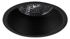 Set od 6 modernih ugradbenih reflektora crni AR70 - Dept