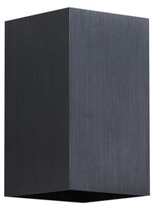 Moderna zidna svjetiljka boje metala kvadratna s 2 svjetla GU10 50mm - Sandy