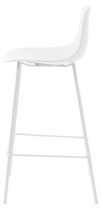 Bijela plastična barska stolica 92,5 cm Whitby - Unique Furniture