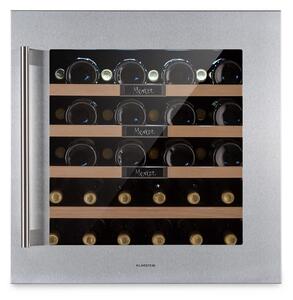 Klarstein Vinsider 36 Built-In Uno, ugradbeni ormarić za vino, 36 boca, 92 litre, nehrđajući čelik