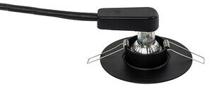 Pametni ugradbeni spot crni uklj. Wifi GU10 50mm - Buco