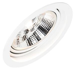 Okrugli ugradbeni reflektor bijeli podesiv - Chuck 111