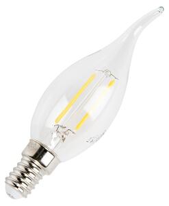 Set od 5 E14 prigušivih LED žarulja s filamentom u obliku svijeće 250lm 2700K