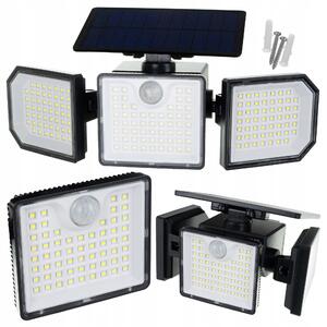 167 led 500lm solarna svjetiljka sa senzorom pokreta 1800mah ip65 6000-6500k