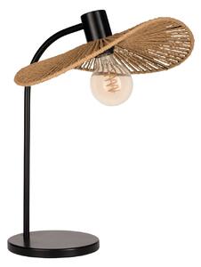 EGLO Stolna lampa Siruela, smeđa, visina 47 cm, papirnati kabel, E27, Smeđa / hrđa, Dnevni boravak/blagovaonica, Papirnati karton