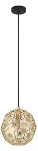 EGLO Skoura viseća lampa, mesingane boje, Ø 30 cm, čelik, E27, prigušiva, Zlato / mjed, Dnevni boravak/blagovaonica, Metal, Metak