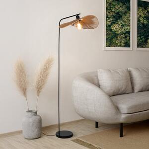EGLO Podna lampa Siruela, smeđa, visina 160 cm, papirnata užad, E27, Smeđa / hrđa, Dnevni boravak/blagovaonica, Papirnati karton, Stanite zračeći prema dolje