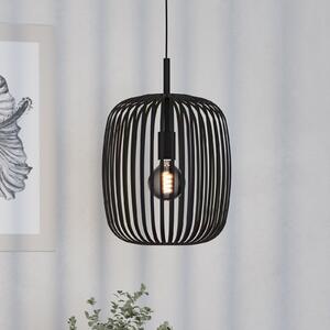 EGLO Romazzina viseća lampa, crna, Ø 33 cm, metal, E27, prigušiva, Crno, Dnevni boravak/blagovaonica, Metal