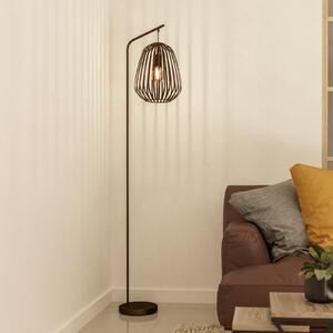 EGLO Podna lampa Espinal, brušena bronca, visina 170 cm, metal E27, Bronca / stari mesing, Dnevni boravak/blagovaonica, Metal, Stanite zračeći prema dolje