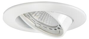 Set od 6 modernih ugradbenih reflektora bijeli nagibni GU10 50mm - Edu