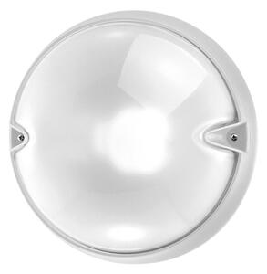 Performance in Lighting Okrugla vanjska zidna svjetiljka CHIP bijela, Bijela, Plastika