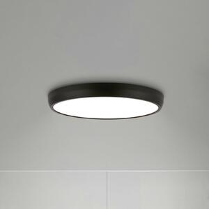 Briloner Navaro LED stropna svjetiljka, crna/bijela, Ø 38 cm, 4.000 K, Crno, Područje hodnika, Metal