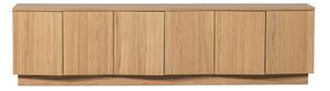 TV komoda od punog hrasta u prirodnoj boji 200x52x45 cm Zuma – WOOOD