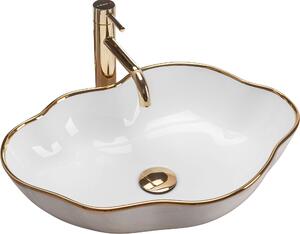 Umivaonik Rea Pearl Gold Edge