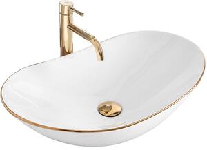Nadgradni umivaonik Rea Royal Gold Edge