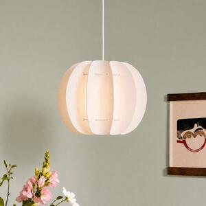 Lindby Winslow viseća svjetiljka, krem-bijela, Ø 35 cm, E27, prigušiva, Bijela, Dnevni boravak/blagovaonica, Plastika