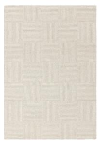 Ručno rađen vunen tepih boje slonovače 120x170 cm Zennith Grid – Asiatic Carpets