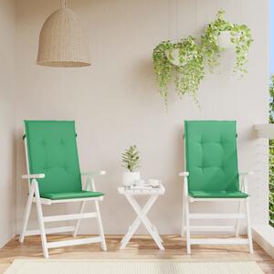 VidaXL Jastuci za vrtne stolice 2 kom zeleni 120x50x3 cm od tkanine