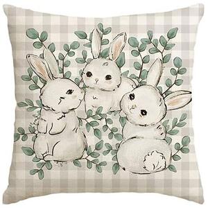 Platnena navlaka za jastuk TRISPRING 45x45 cm, krem boja