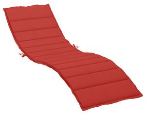 VidaXL Jastuk za ležaljku crveni 200 x 60 x 3 cm od tkanine Oxford