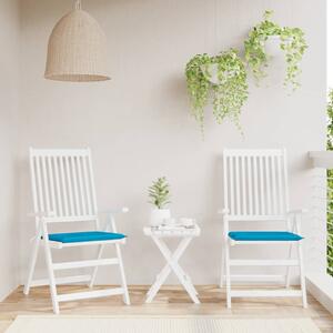VidaXL Jastuci za vrtne stolice 2 kom plavi 40 x 40 x 3 cm od tkanine