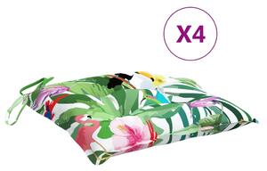 VidaXL Jastuci za stolice 4 kom višebojni 50 x 50 x 7 cm od tkanine