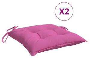 VidaXL Jastuci za stolice 6 kom ružičasti 40 x 40 x 7 cm od tkanine