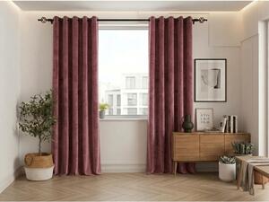 Zatamnjujuća zavjesa ELVIO VELVET 140x250 cm, staro ružičasta Sistem za vješanje: Metalni prstenovi
