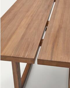 Blagovaonski stol od masivne tikovine u prirodnoj boji 100x220 cm Sashi – Kave Home