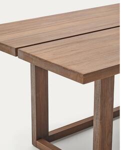 Blagovaonski stol od masivne tikovine u prirodnoj boji 100x220 cm Sashi – Kave Home