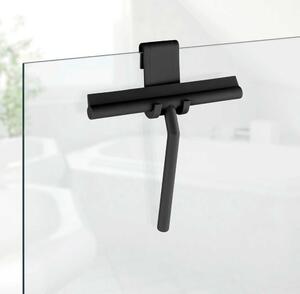 Crni metalni viseći/samoljepljiv set pribora za kupaonicu Classic – Wenko