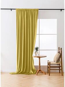 Zamračujuća zavjesa VELVET 140x270 cm, senf boja Sistem za vješanje: Traka za nabiranje