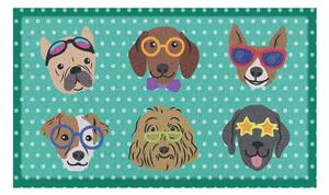 Otirač 40x70 cm Dogs on Polka Dots – Artsy Doormats