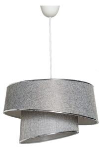 Siva/u srebrnoj boji viseća svjetiljka s tekstilnim sjenilom ø 32 cm Barette – Opviq lights