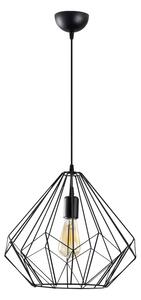 Crna viseća svjetiljka s metalnim sjenilom ø 37 cm Diamond – Opviq lights