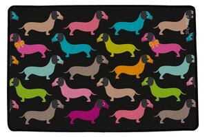 Otirač 45x75 cm Dachshunds in Colours – Butter Kings