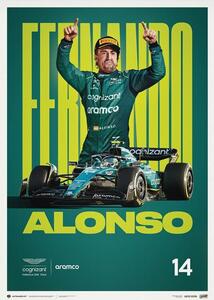 Umjetnički tisak Aston Martin Aramco Cognizant Formula One™ Team - Fernando Alonso - 2023, Automobilist