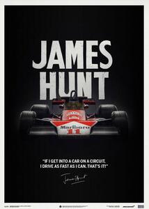 Umjetnički tisak McLaren M23 - James Hunt - Quote - Japanese GP - 1976 - Limited Poster, Automobilist