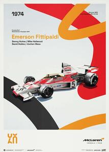 Umjetnički tisak McLaren Racing - M23 - 60th Anniversary - 1974, Automobilist