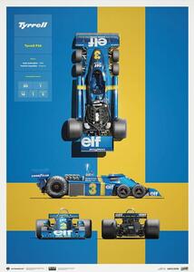 Umjetnički tisak Tyrrell - P34 - Blueprint - 1976, Automobilist