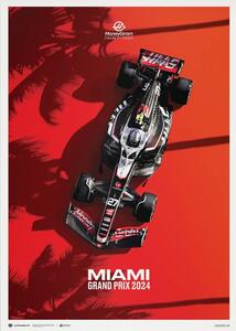 Umjetnički tisak MoneyGram Haas F1 Team - Miami Grand Prix - 2024, Automobilist