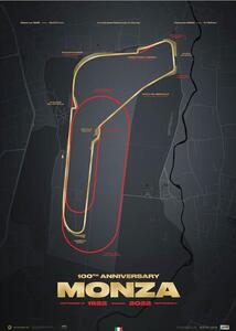 Umjetnički tisak Monza Circuit - Track Evolution - 100th Anniversary, Automobilist