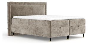 Bež boxspring krevet s prostorom za pohranu 180x200 cm Voyage – Maison de Rêve