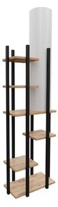 Crno-bijela/u prirodnoj boji stojeća svjetiljka (visina 84 cm) Vogue – Opviq lights