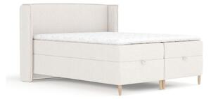 Krem boxspring krevet s prostorom za pohranu 180x200 cm Monpelli – Maison de Rêve
