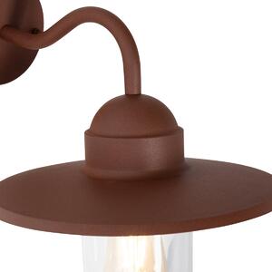 Moderna vanjska zidna svjetiljka rust brown IP44 - Kansas