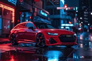 Slika crveni Audi - RS6 Legacy Edition