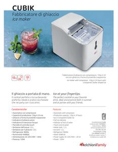 MELCHIONI family Aparat za led - Ledomat, 1.5 lit, 12kg/24 h, R600a - Cubik 31908